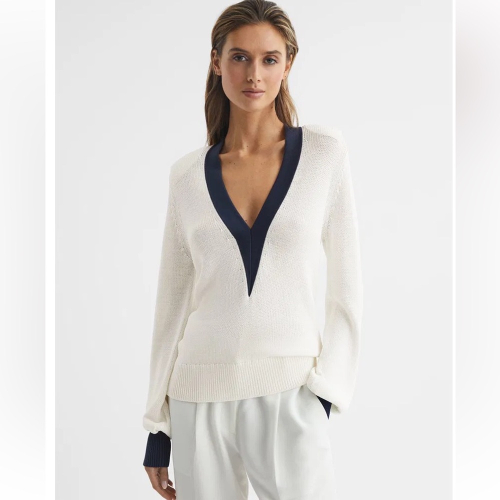 ❤️ Talitha Contrast Trim Knitted Jumper